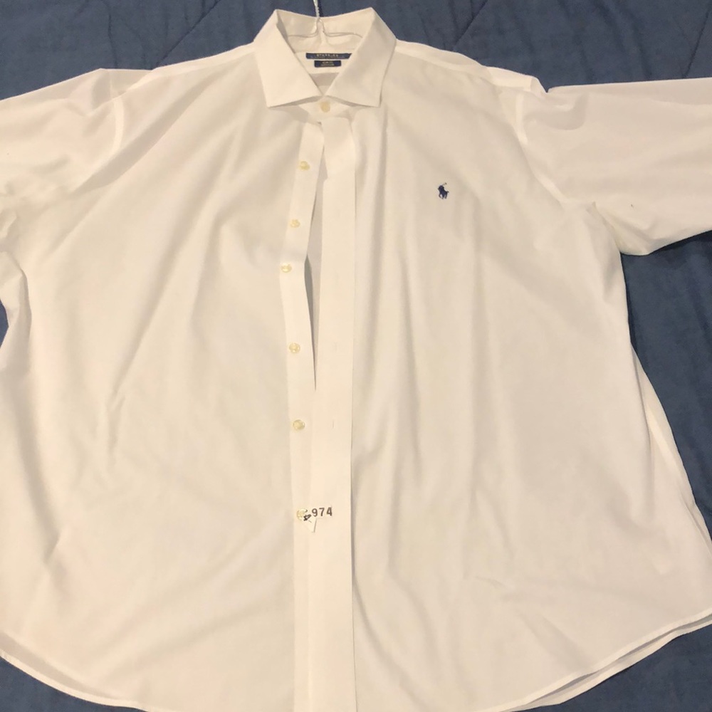Polo Ralph Lauren Slim Fit White Dress Shirt XXL